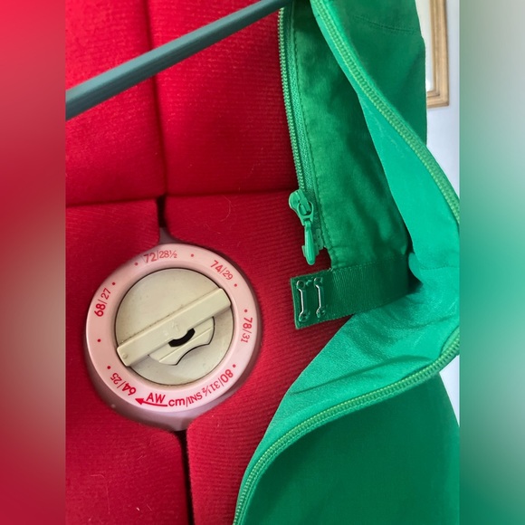 J. Crew Strapless Green Ruffle Hem Midi Party Dress Built in Corset - Picture 9 of 10